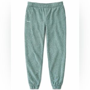 Roots Women’s Green Flecked Fleece Joggers Sweatpants - Size Small